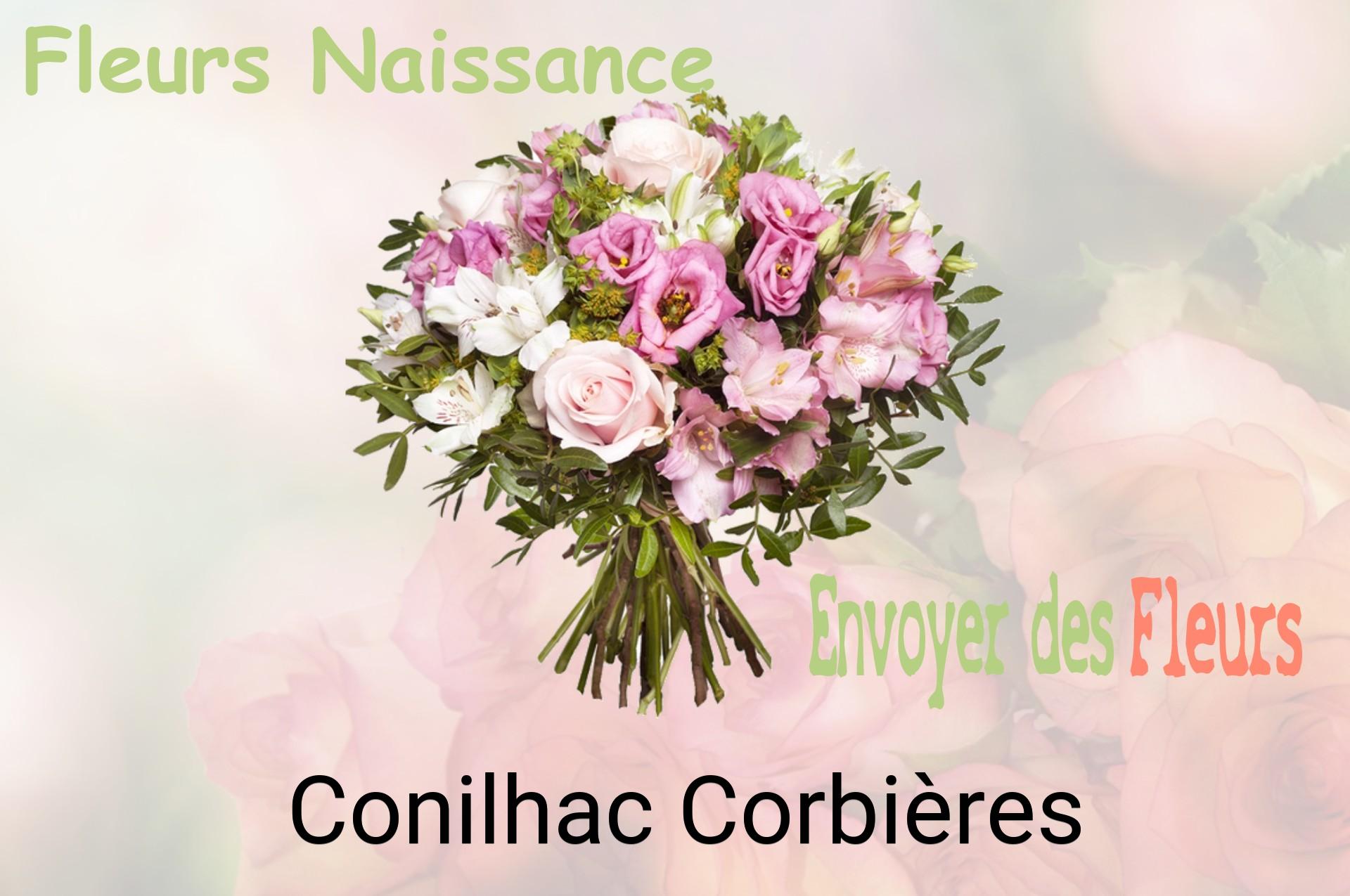 Bouquet de fleurs de naissance livré à Conilhac-Corbières